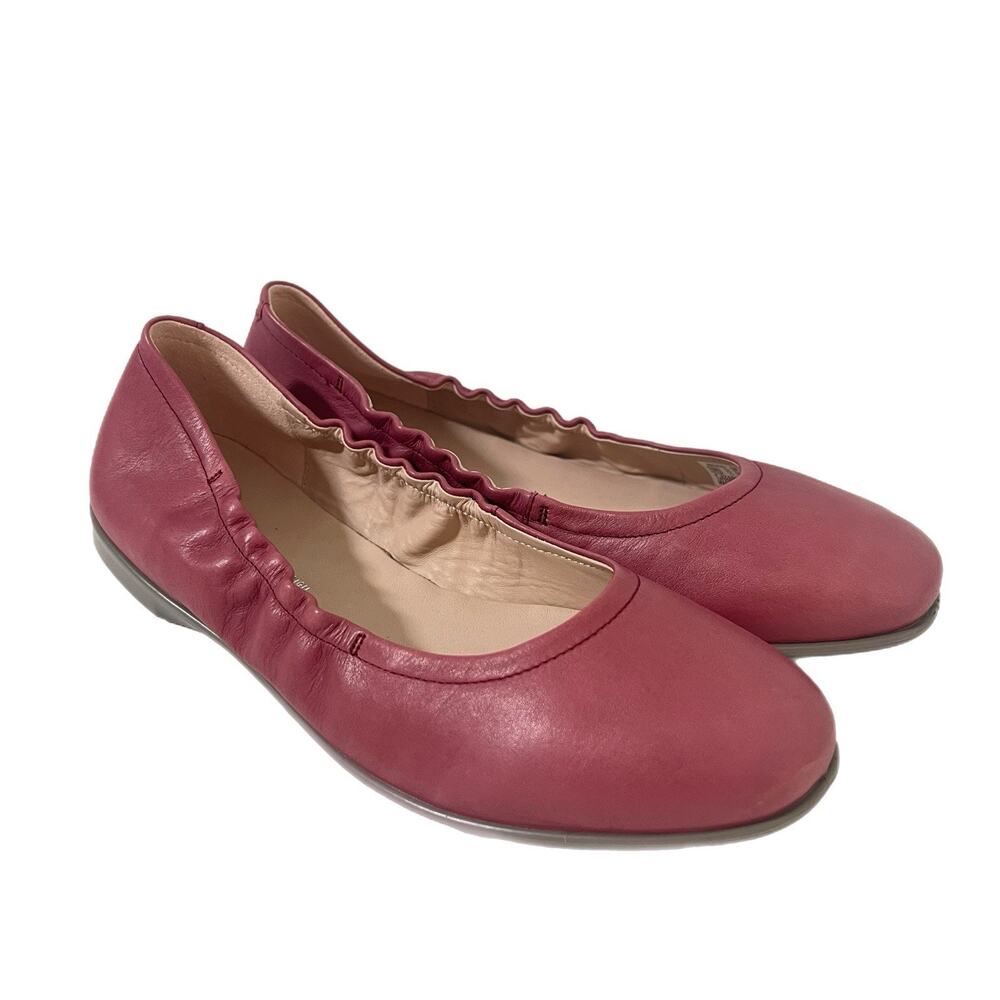 ECCO Womens Incise Enchant Ballerina Ballet Flats Petal Pink Leather 38 US 7 NEW